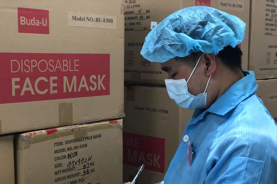Máscara quirúrgica disponible no estéril del FDA Buda-U con ganchos