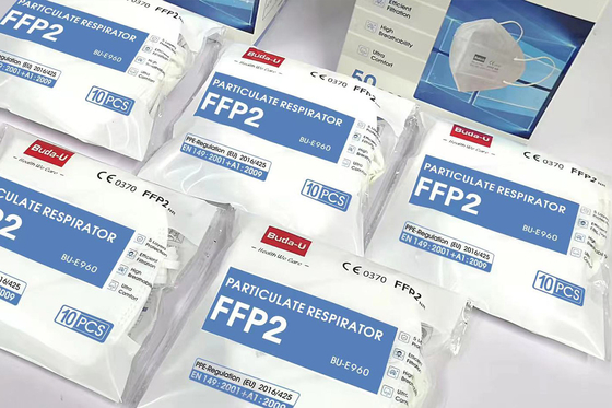 El respirador de partículas de la mascarilla FFP2, máscara de mitad de filtración FFP2, PC 1 embala o 10 PC embalan 50 PC /Box